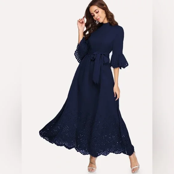 green emerald velvet dress Luna Maxi Dress Dusty Rose/Light Brown / M